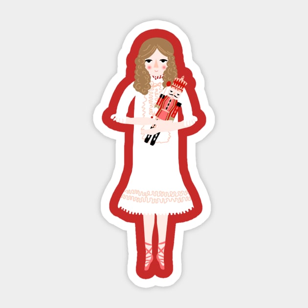 Clara Sticker by andrealauren